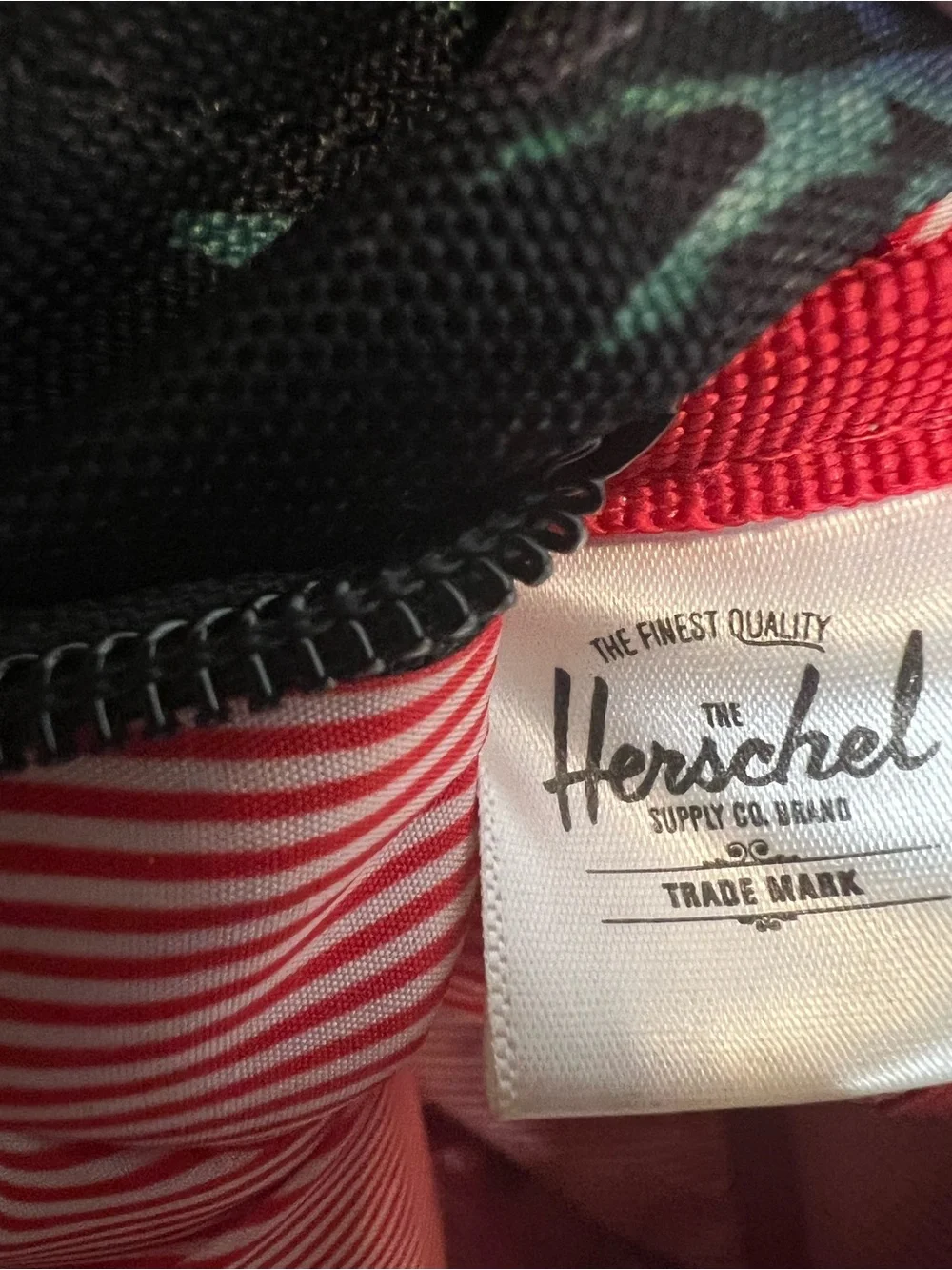 Herschel Supply Company Black Pineapple Floral Backpack